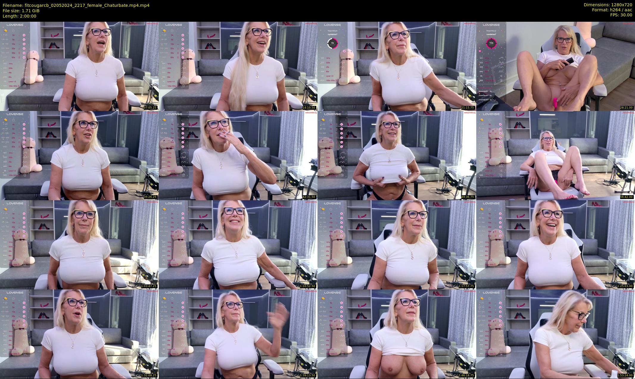 fitcougarcb — 120 minute Chaturbate female cam show recording, 720p, May 2, 2024