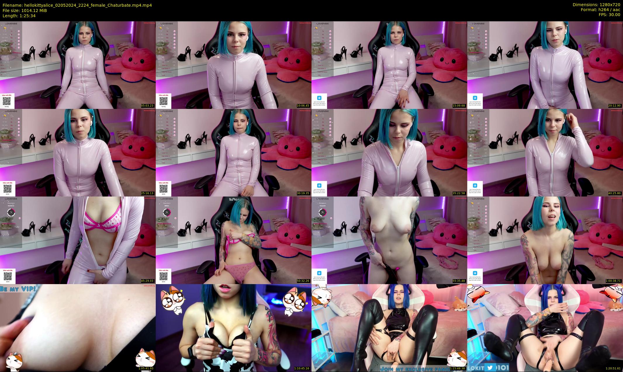 hellokittyalice — 86 minute Chaturbate female cam show recording, 720p, May 2, 2024