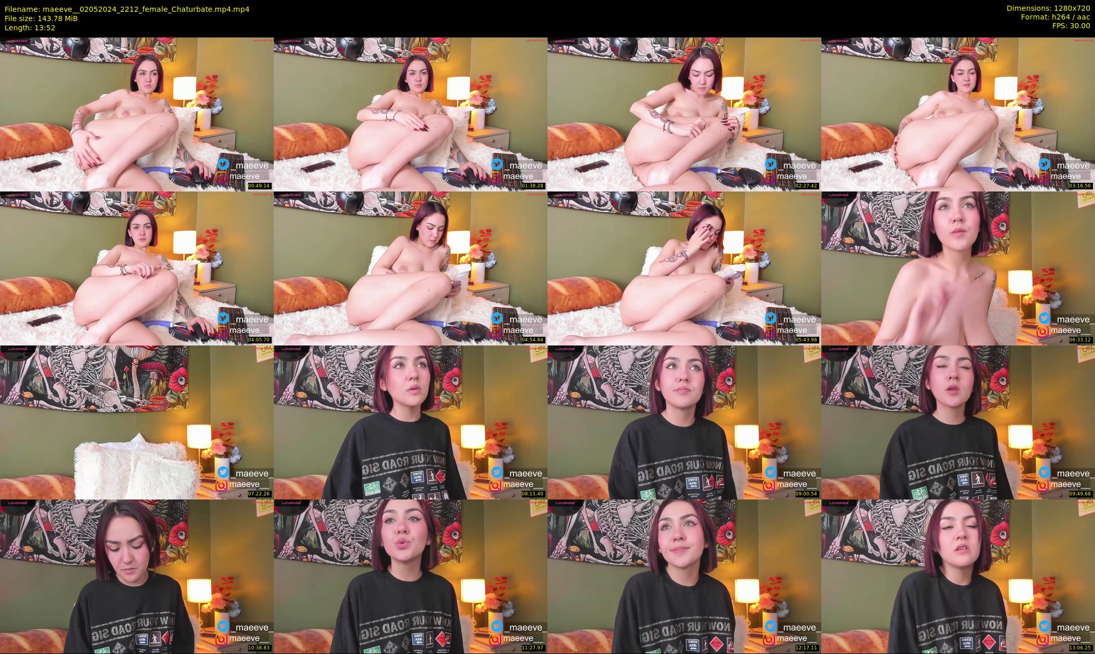 maeeve_ — 14 minute Chaturbate female cam show recording, 720p, May 2, 2024