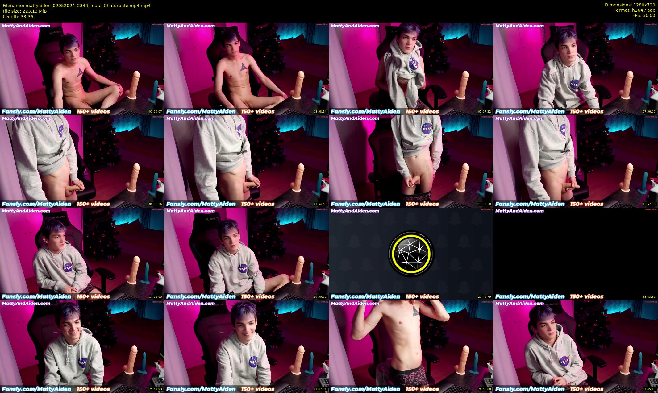 mattyaiden — 34 minute Chaturbate male cam show recording, 720p, May 2, 2024