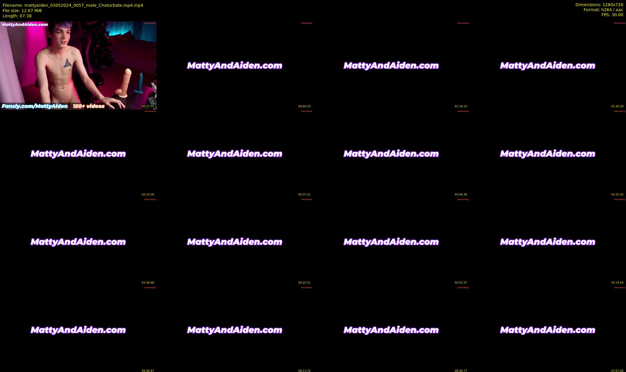 mattyaiden — 8 minute Chaturbate male cam show recording, 720p, May 3, 2024
