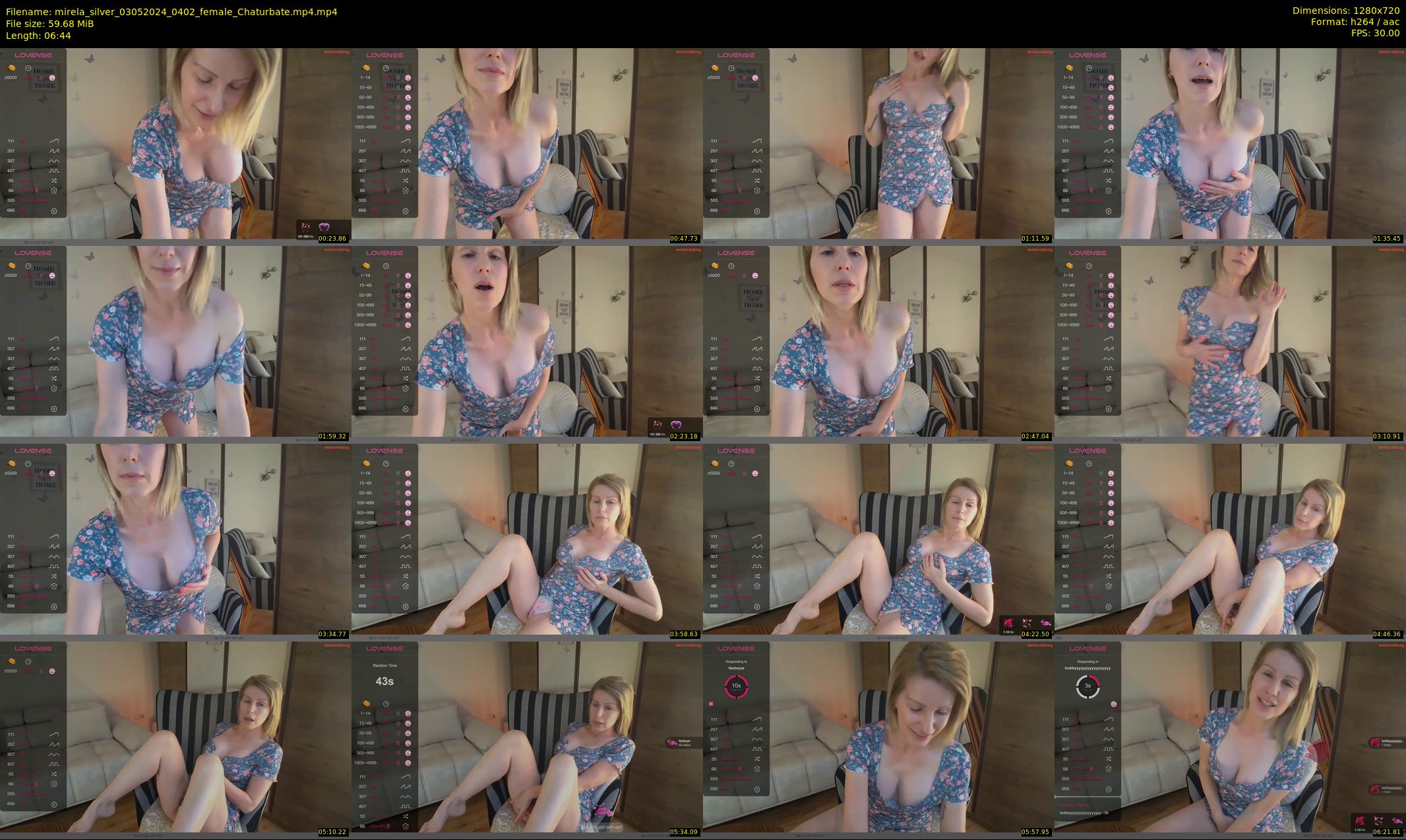 mirela_silver — 7 minute Chaturbate female cam show recording, 720p, May 3, 2024