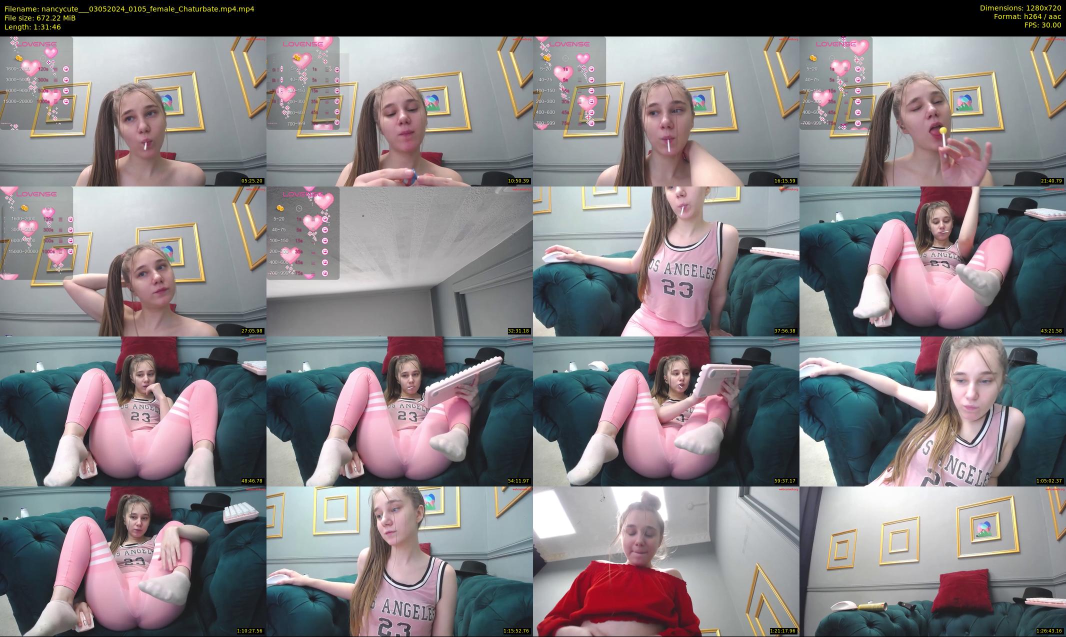 nancycute__ — 92 minute Chaturbate female cam show recording, 720p, May 3, 2024