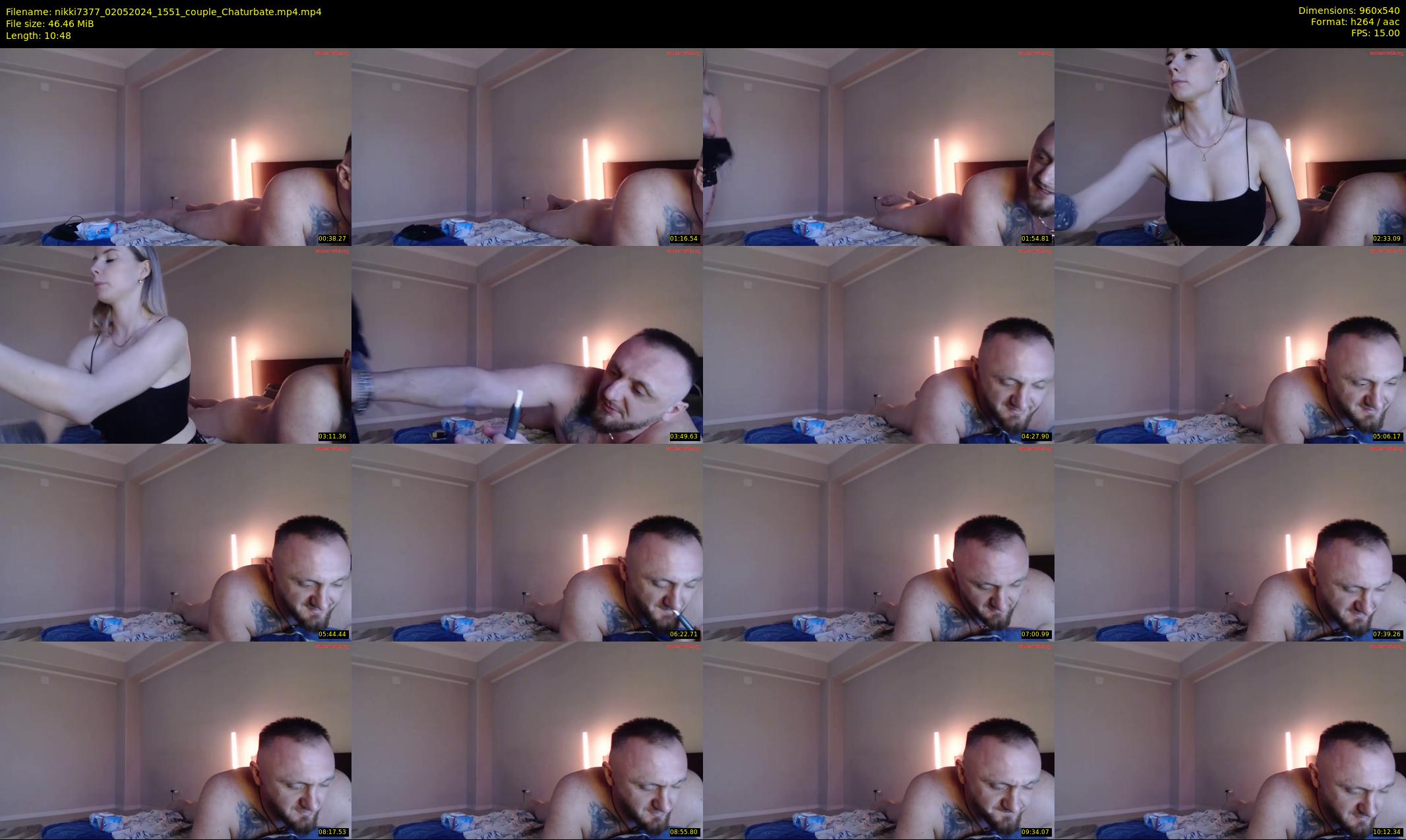 nikki7377 — 11 minute Chaturbate couple cam show recording, 480p, May 2, 2024