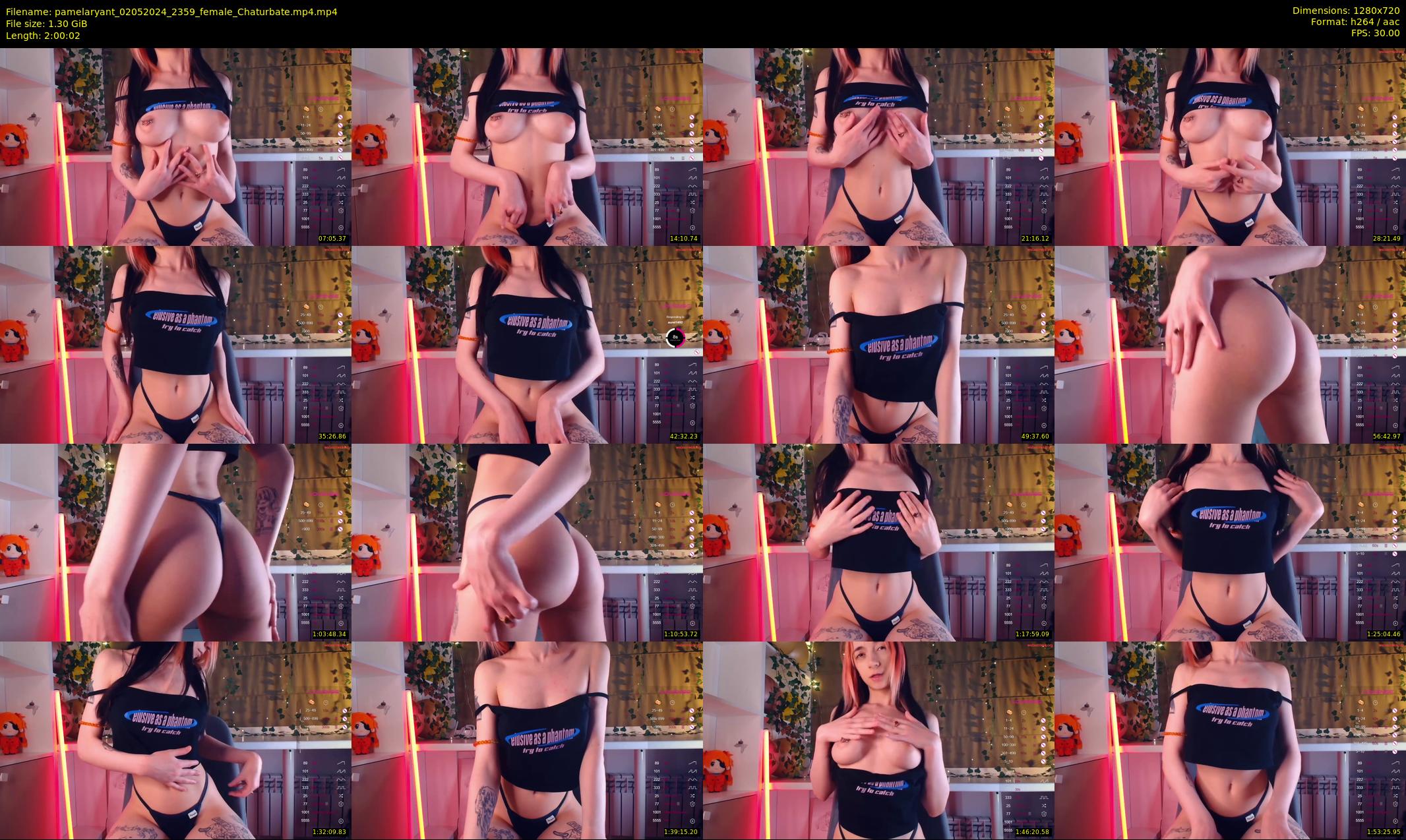 pamelaryant — 121 minute Chaturbate female cam show recording, 720p, May 2, 2024
