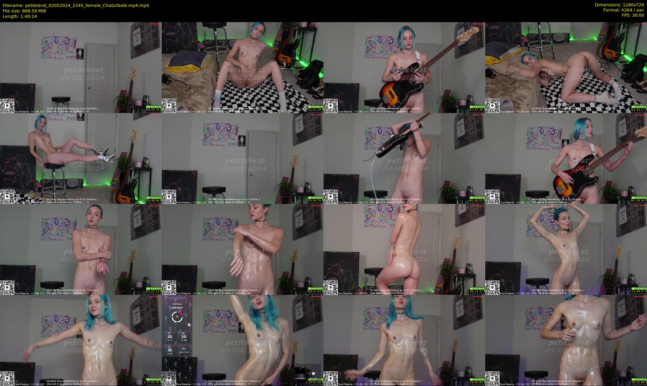 petitebrat — 101 minute Chaturbate female cam show recording, 720p, May 2, 2024