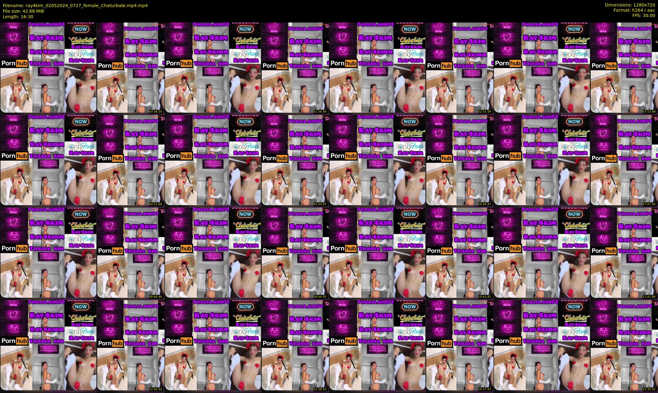 ray4kim — 17 minute Chaturbate couple cam show recording, 720p, May 2, 2024