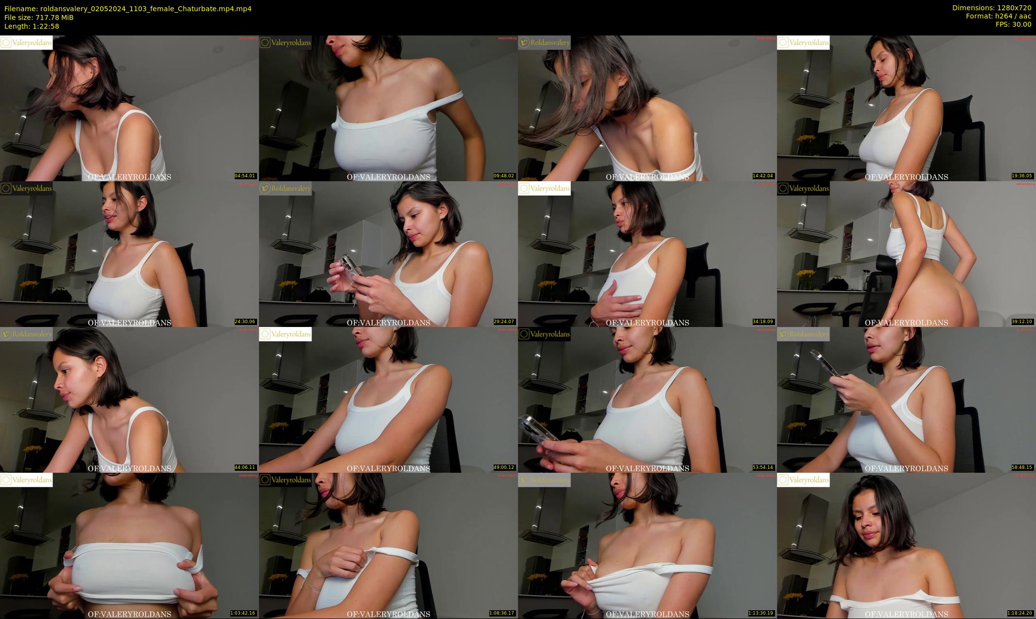 roldansvalery — 83 minute Chaturbate female cam show recording, 720p, May 2, 2024