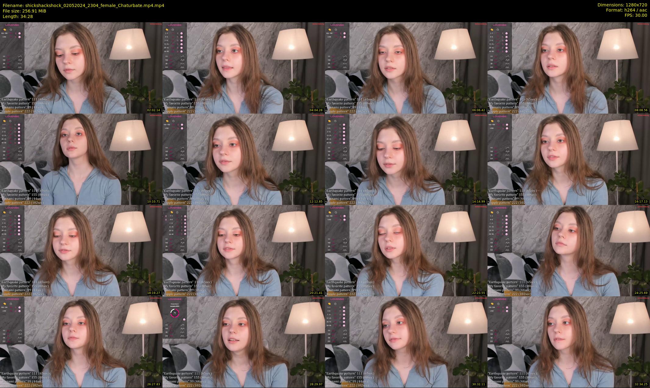 shickshackshock — 35 minute Chaturbate female cam show recording, 720p, May 2, 2024