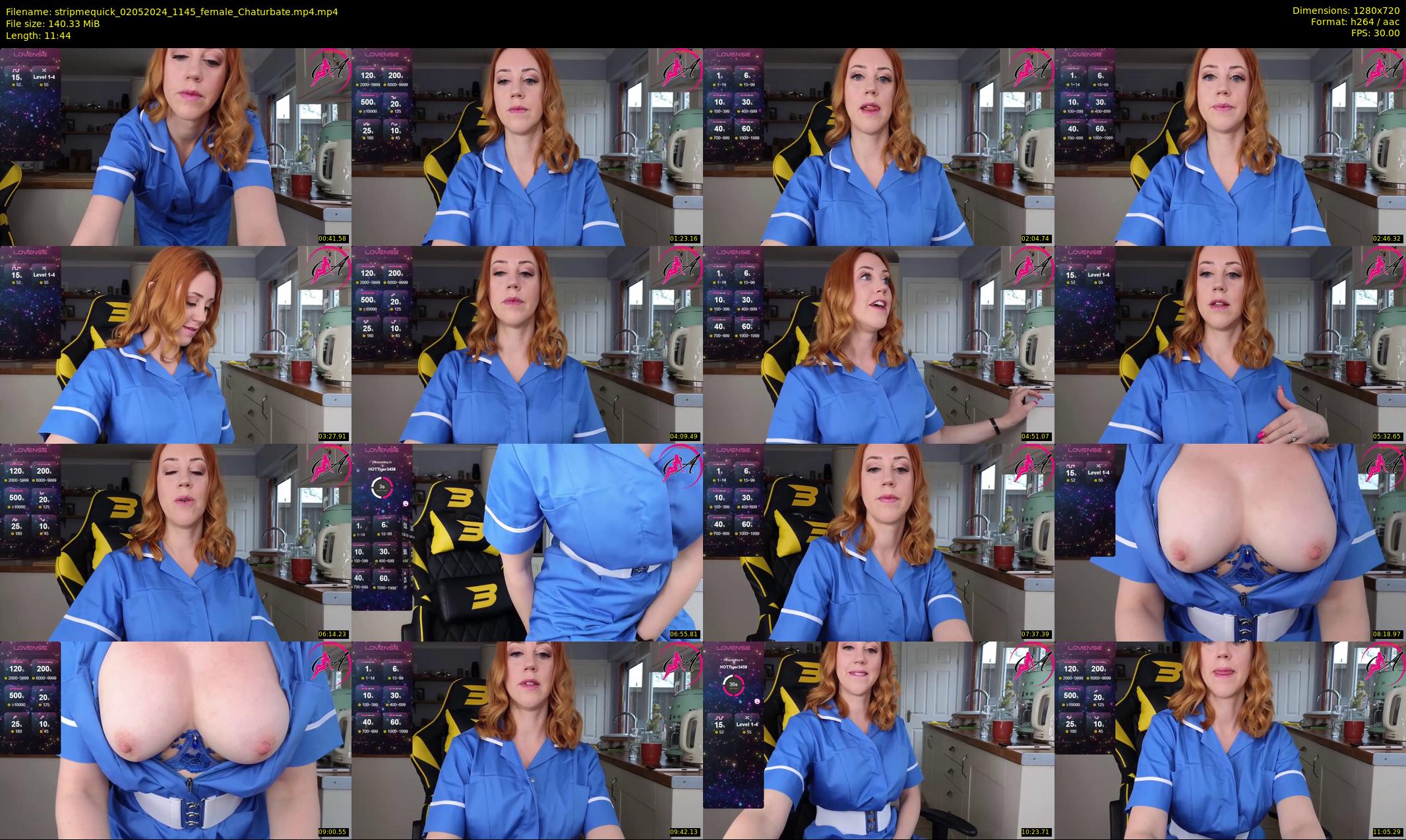 stripmequick — 12 minute Chaturbate female cam show recording, 720p, May 2, 2024