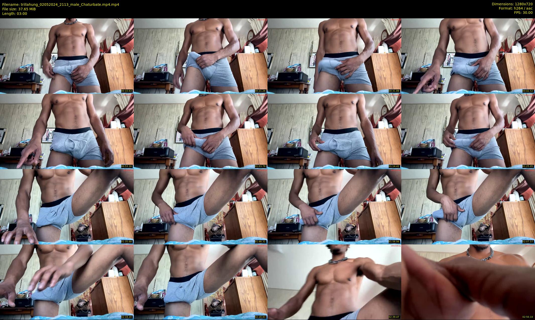 trillahung — 3 minute Chaturbate male cam show recording, 720p, May 2, 2024