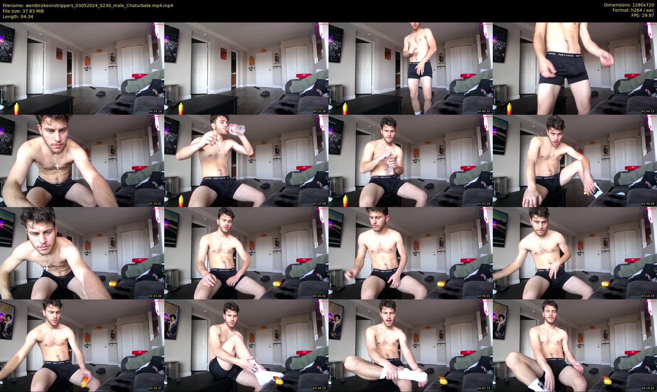 wentbrokeonstrippers — 5 minute Chaturbate male cam show recording, 720p, May 3, 2024