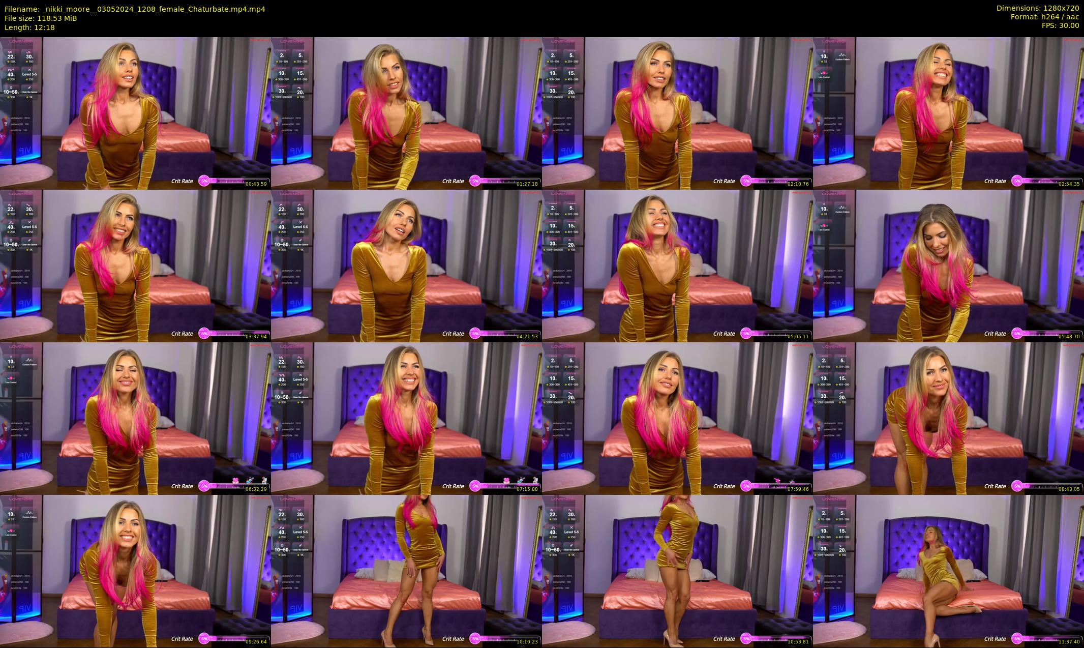 _nikki_moore_ — 13 minute Chaturbate female cam show recording, 720p, May 3, 2024