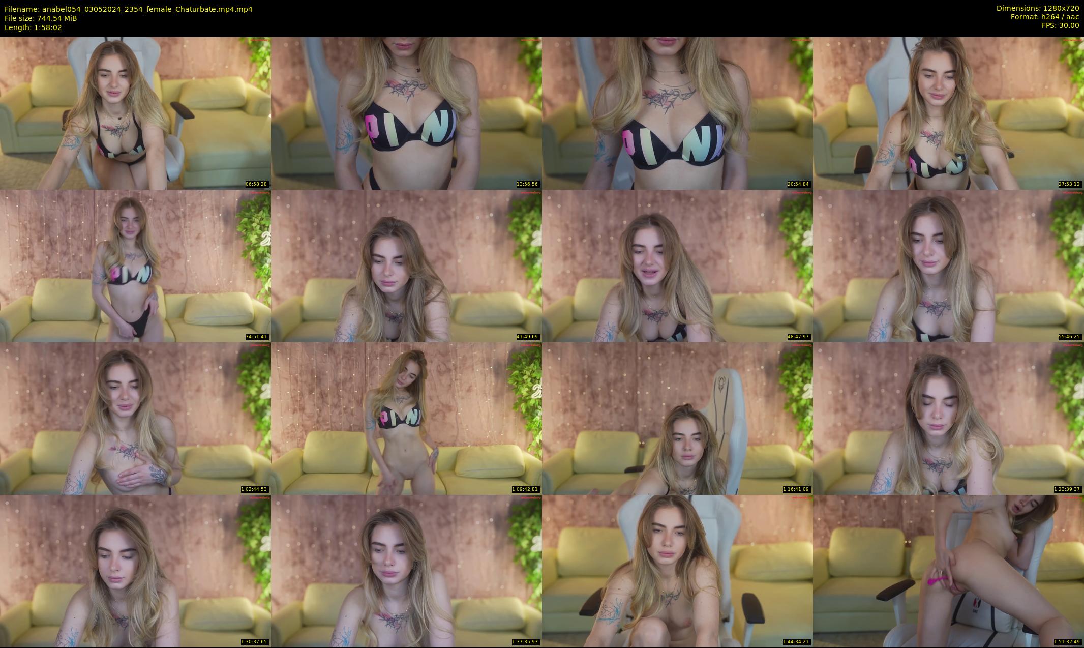 anabel054 — 119 minute Chaturbate female cam show recording, 720p, May 3, 2024
