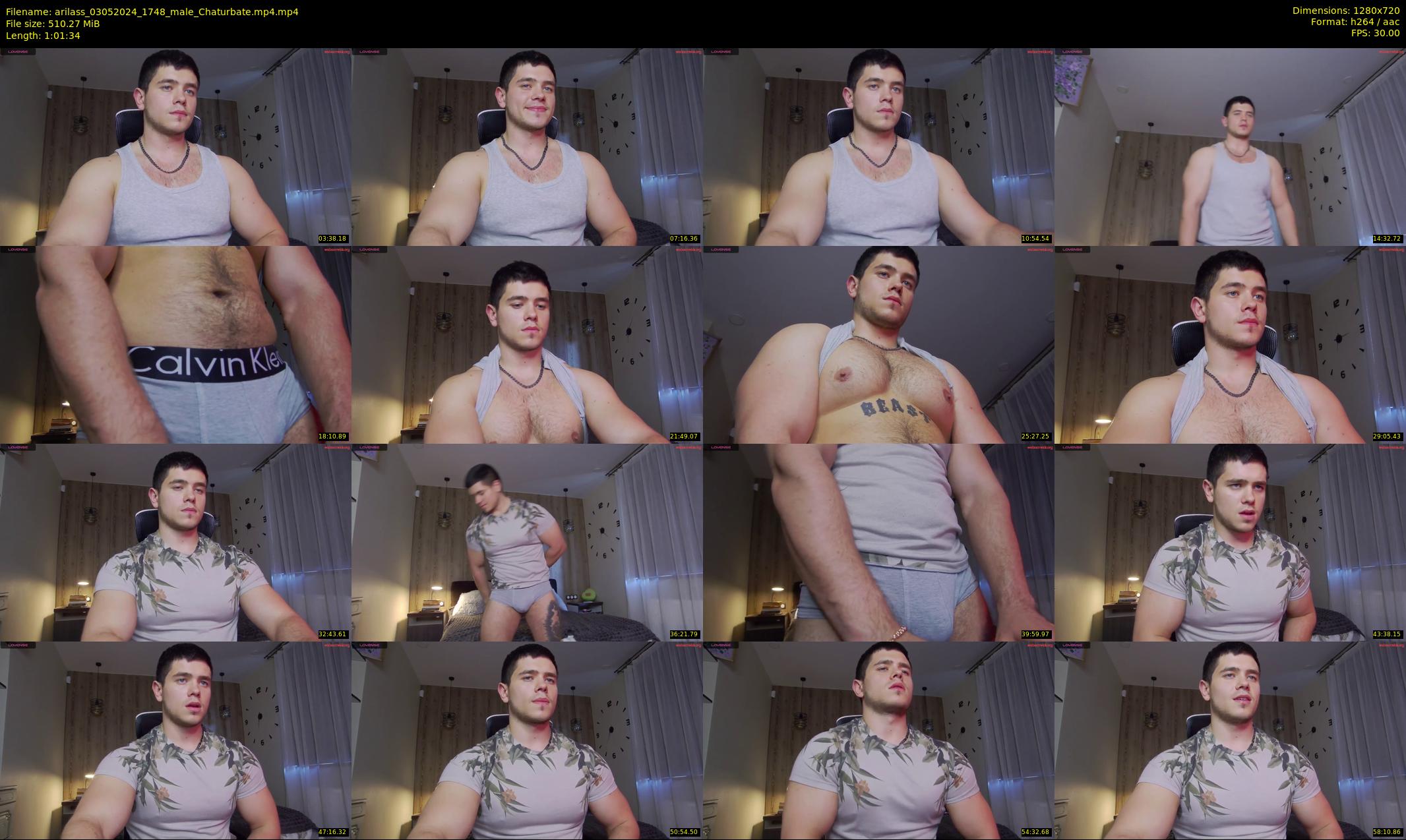 arilass — 62 minute Chaturbate male cam show recording, 720p, May 3, 2024