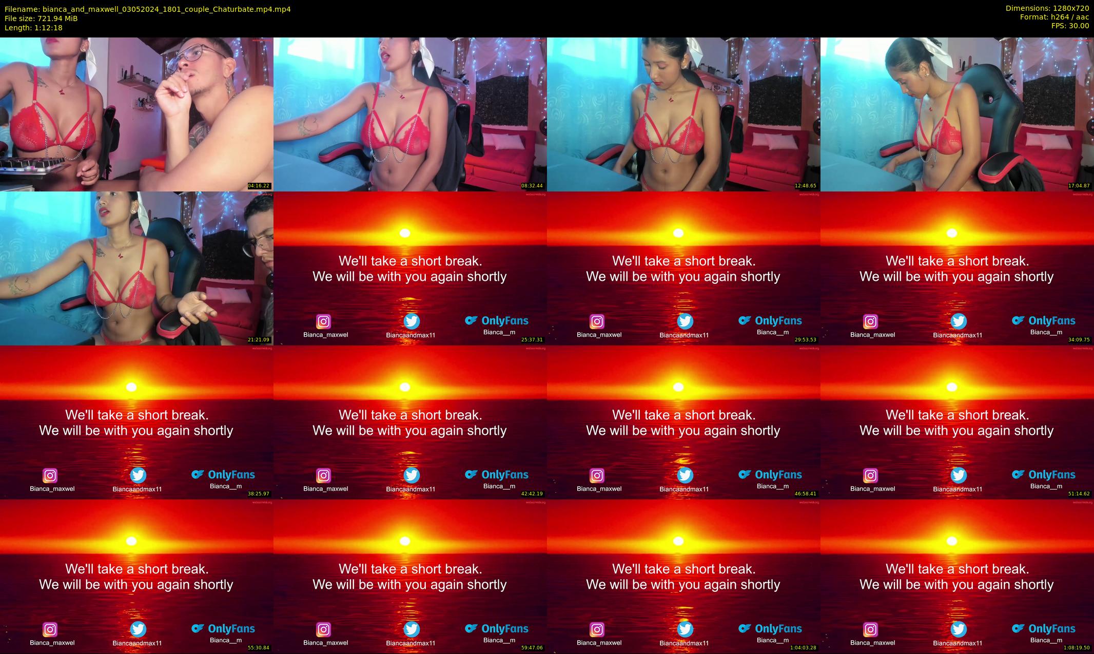 bianca_and_maxwell — 73 minute Chaturbate couple cam show recording, 720p, May 3, 2024