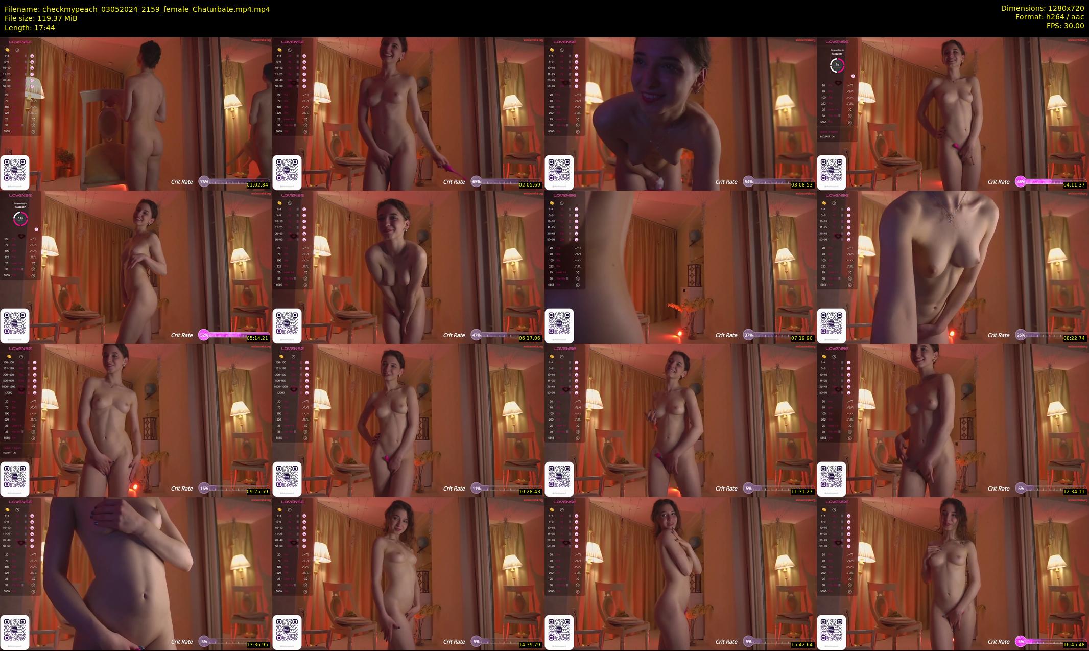 checkmypeach — 18 minute Chaturbate female cam show recording, 720p, May 3, 2024