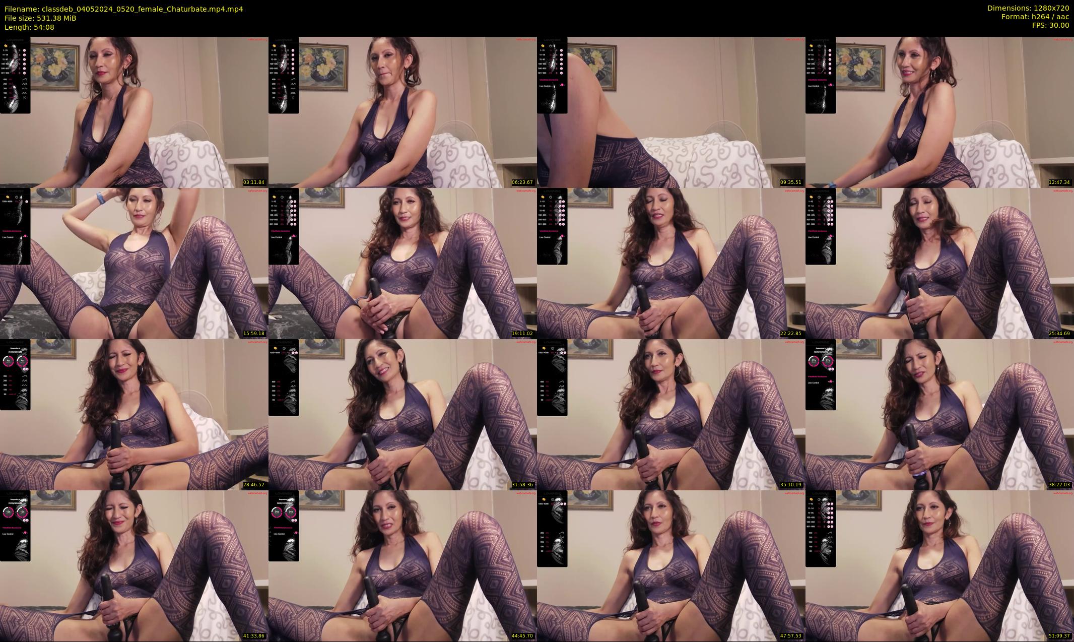 classdeb — 55 minute Chaturbate female cam show recording, 720p, May 4, 2024
