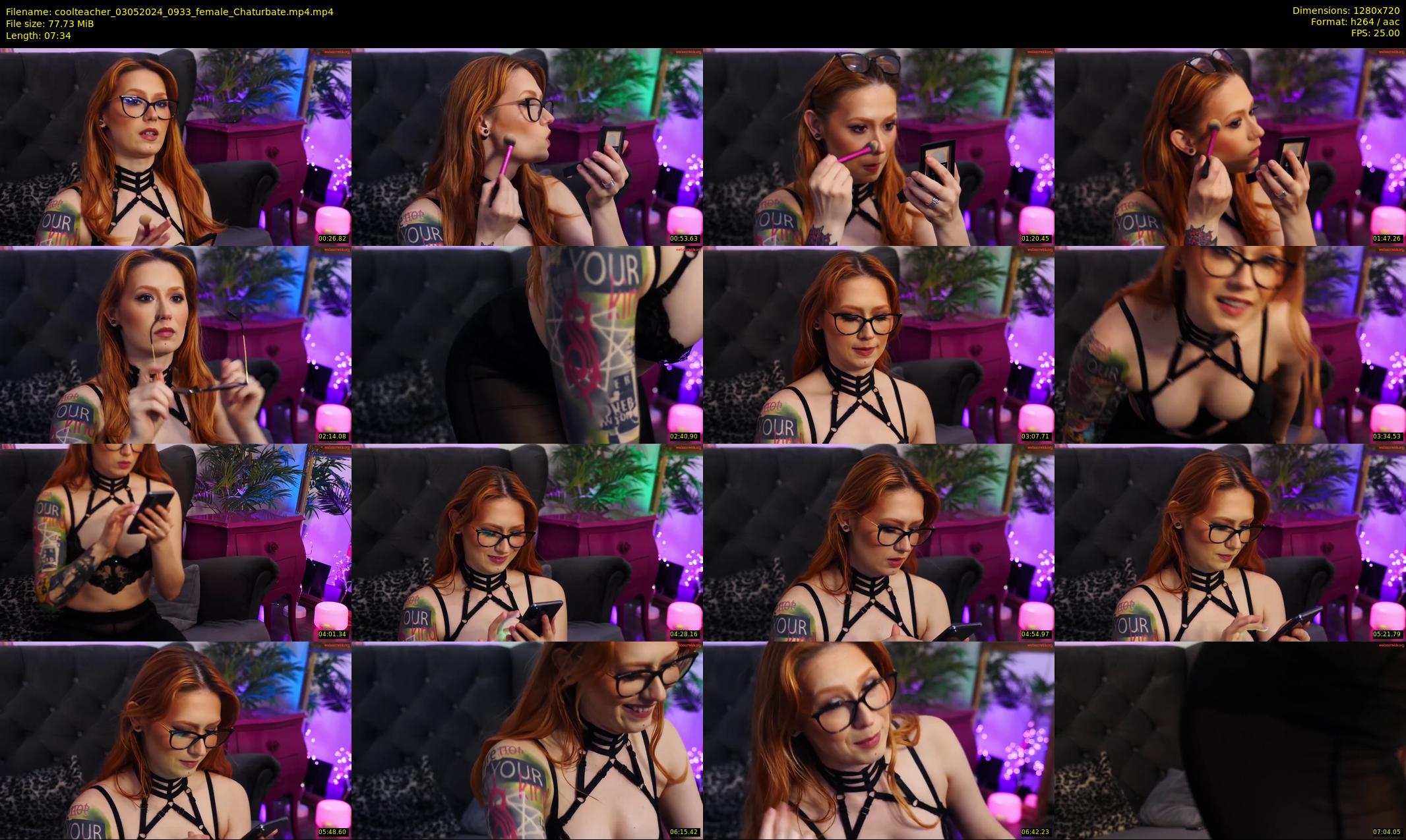 coolteacher — 8 minute Chaturbate female cam show recording, 720p, May 3, 2024