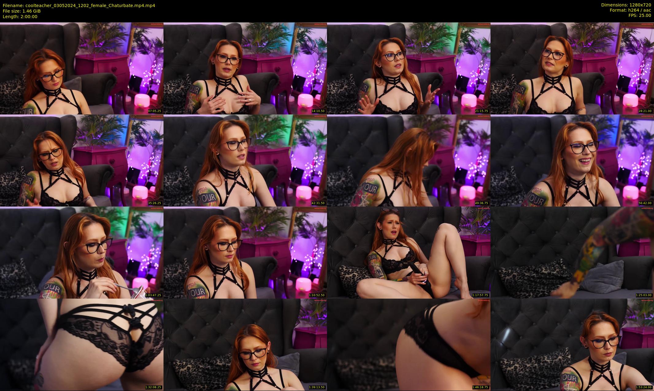 coolteacher — 120 minute Chaturbate female cam show recording, 720p, May 3, 2024