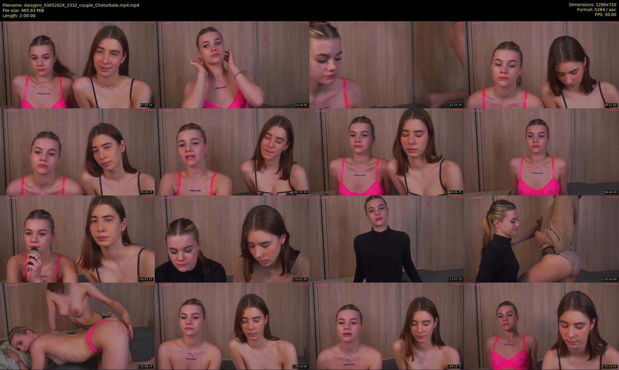 daisypro — 120 minute Chaturbate couple cam show recording, 720p, May 3, 2024