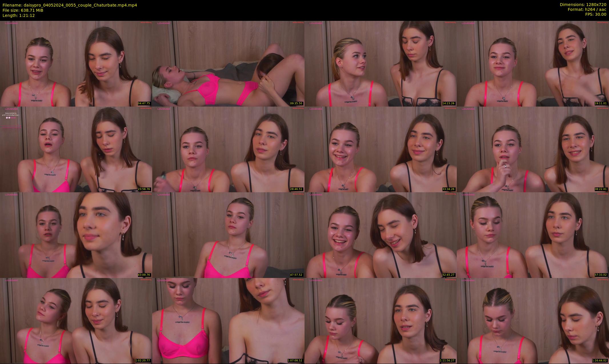 daisypro — 82 minute Chaturbate couple cam show recording, 720p, May 4, 2024