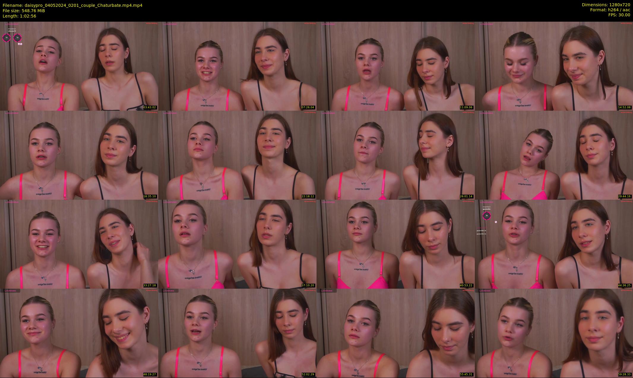 daisypro — 63 minute Chaturbate couple cam show recording, 720p, May 4, 2024