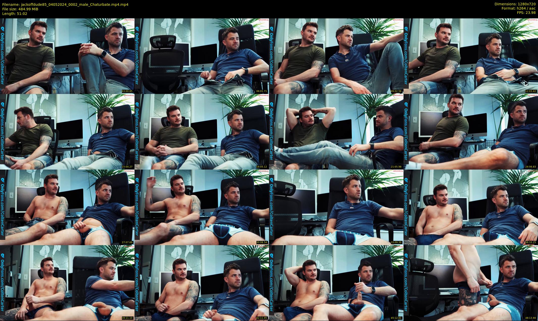 jackoffdude85 — 52 minute Chaturbate male cam show recording, 720p, May 4, 2024
