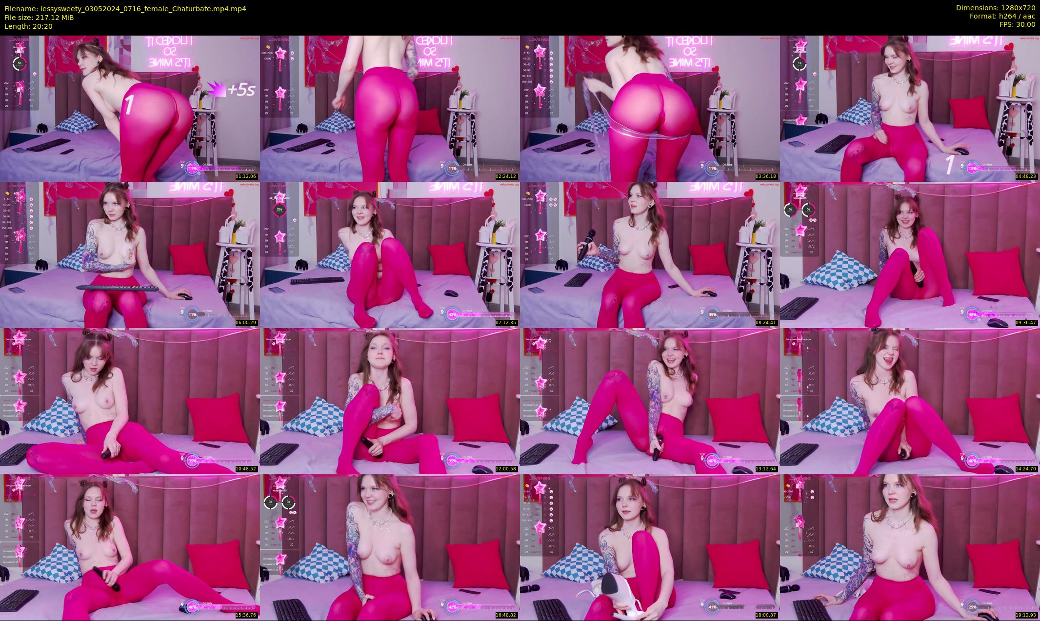 lessysweety — 21 minute Chaturbate female cam show recording, 720p, May 3, 2024
