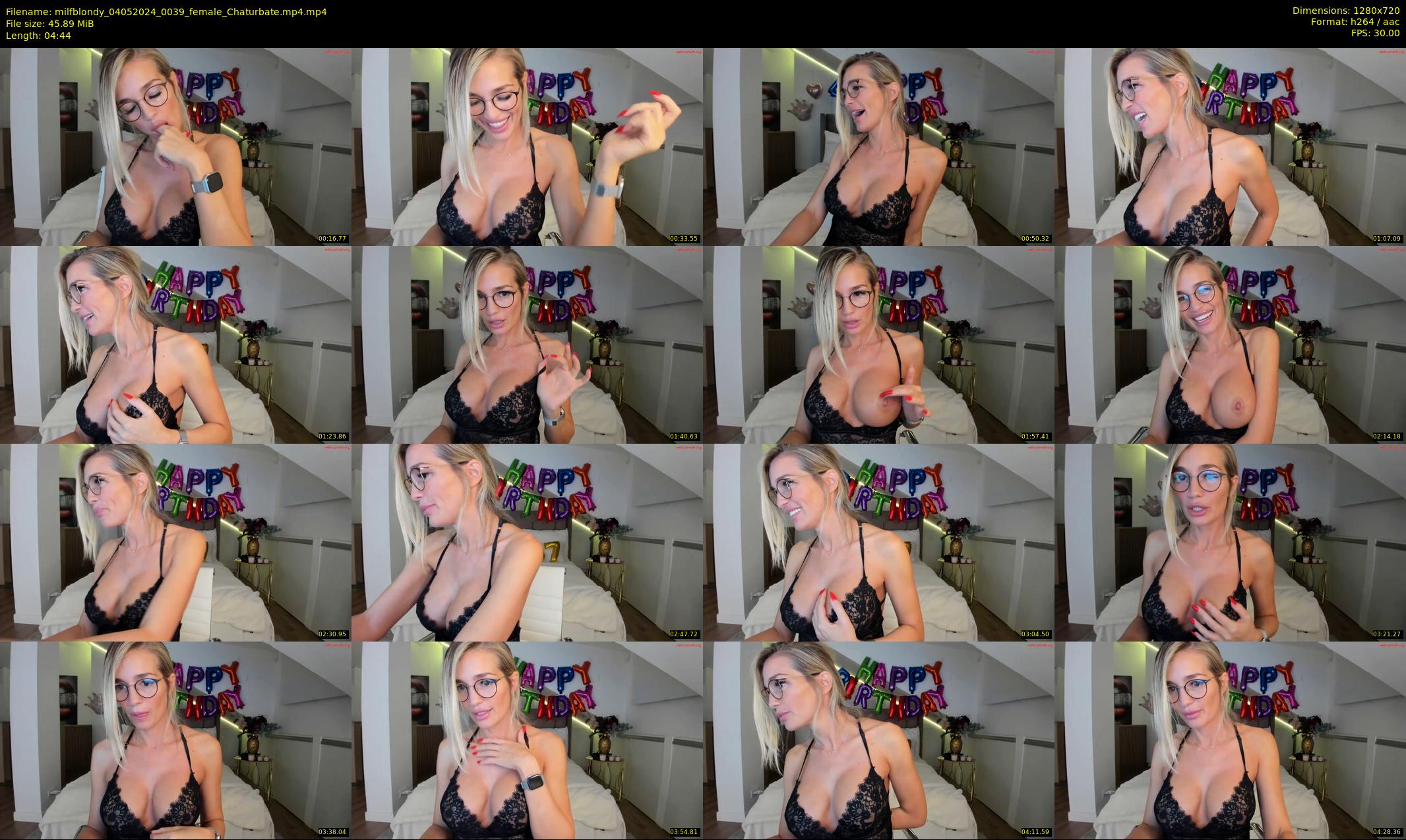 milfblondy — 5 minute Chaturbate female cam show recording, 720p, May 4, 2024
