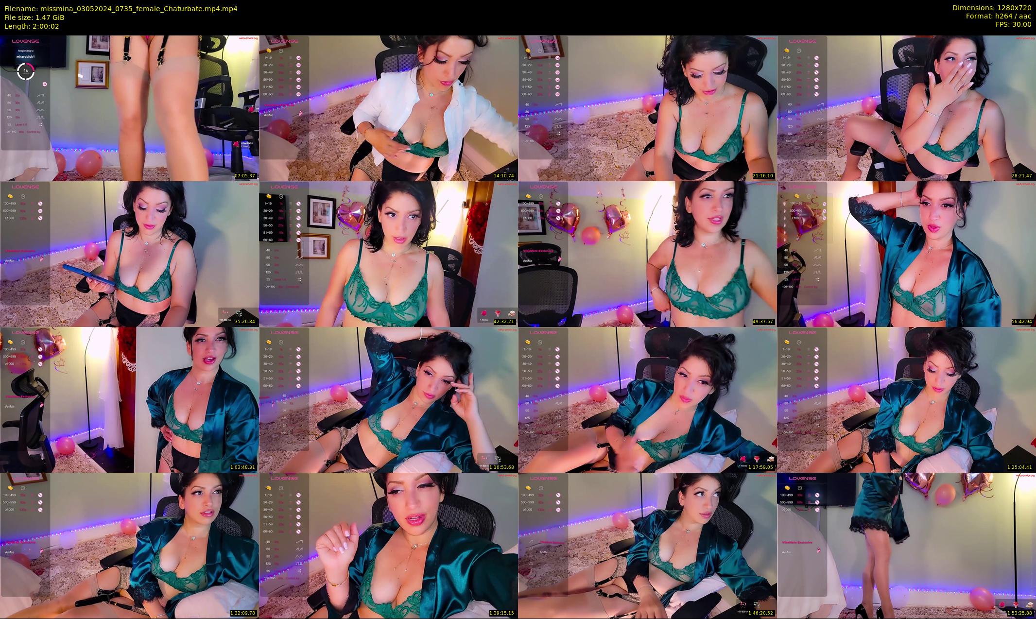 missmina — 121 minute Chaturbate female cam show recording, 720p, May 3, 2024