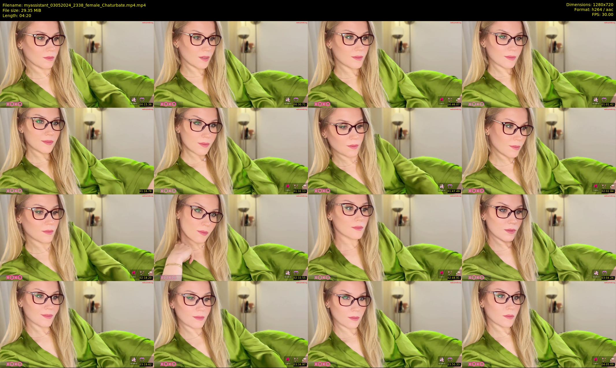myassistant — 5 minute Chaturbate female cam show recording, 720p, May 3, 2024