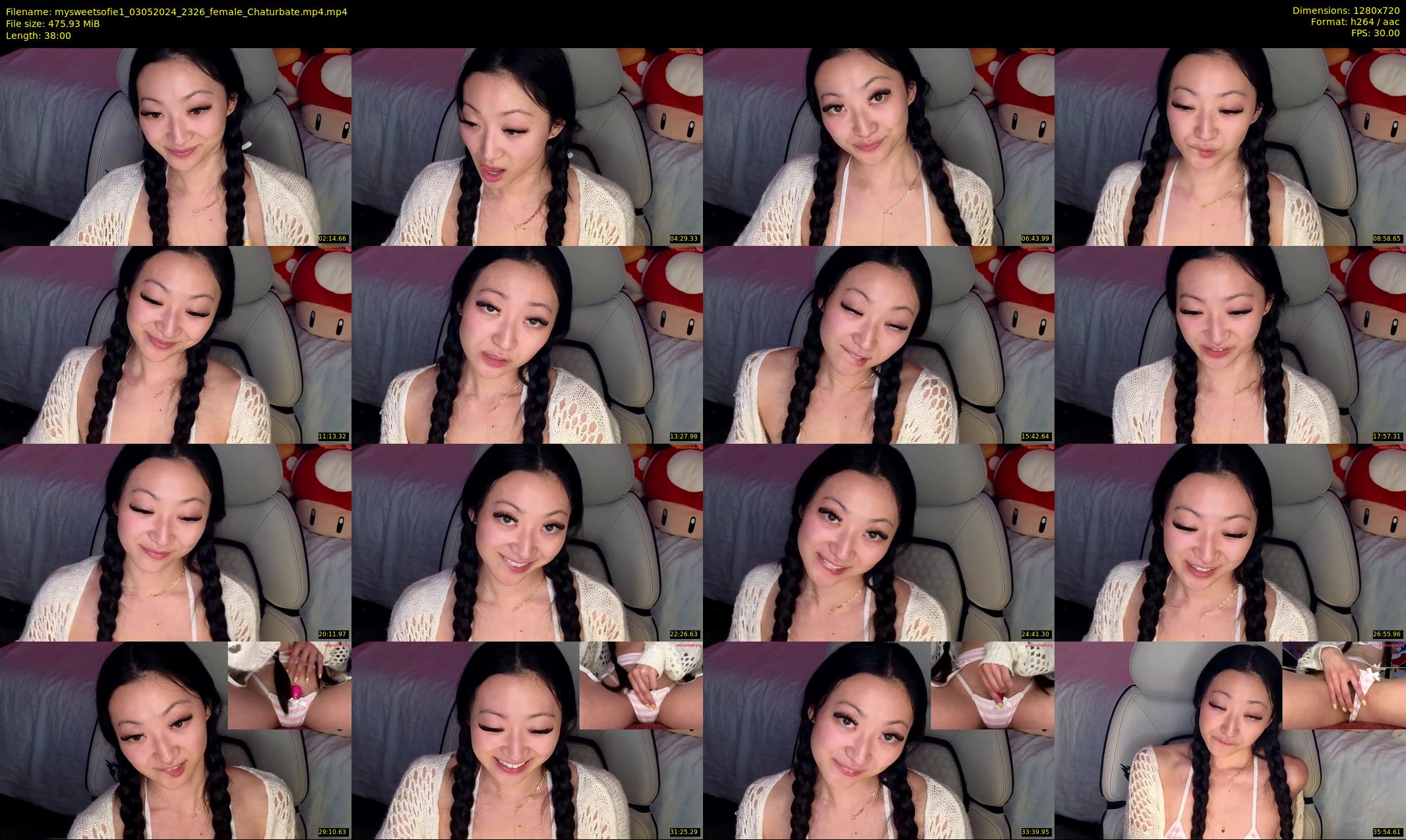mysweetsofie1 — 38 minute Chaturbate female cam show recording, 720p, May 3, 2024
