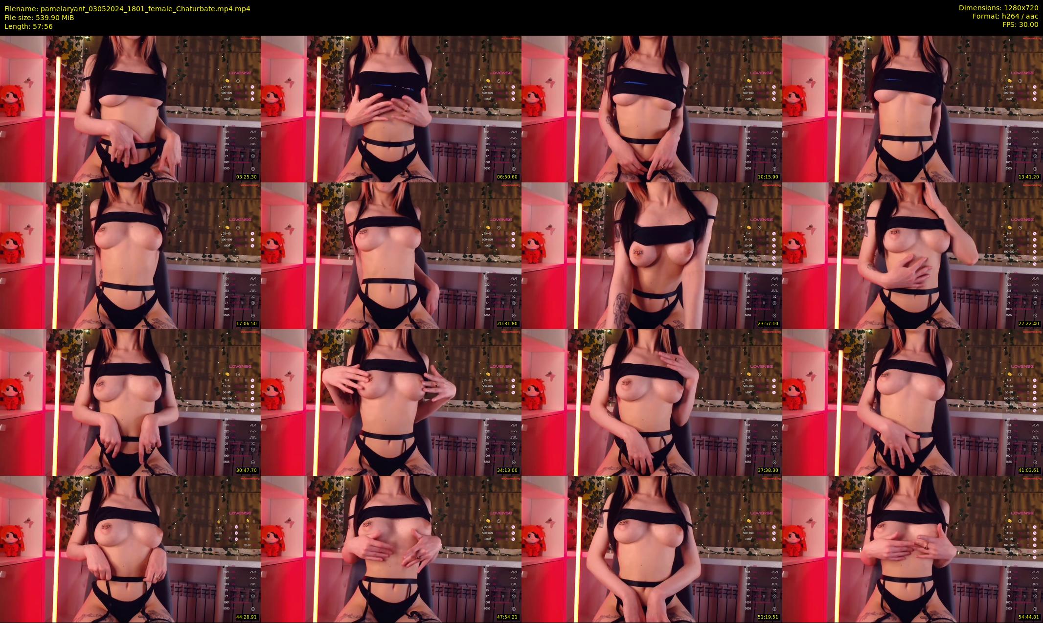 pamelaryant — 58 minute Chaturbate female cam show recording, 720p, May 3, 2024