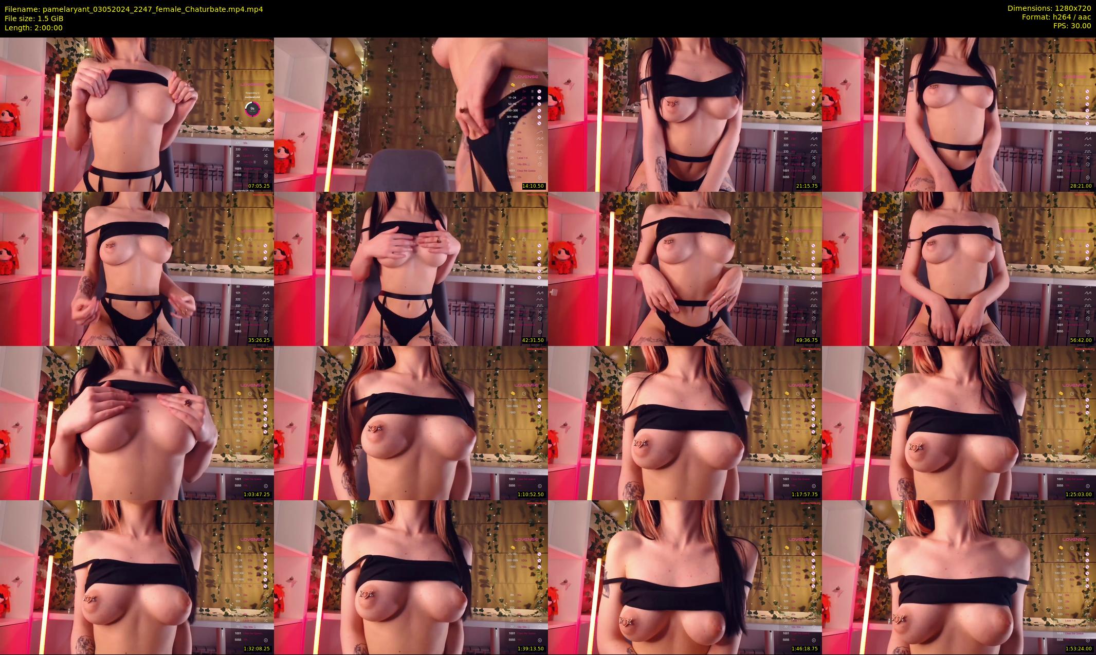 pamelaryant — 120 minute Chaturbate female cam show recording, 720p, May 3, 2024