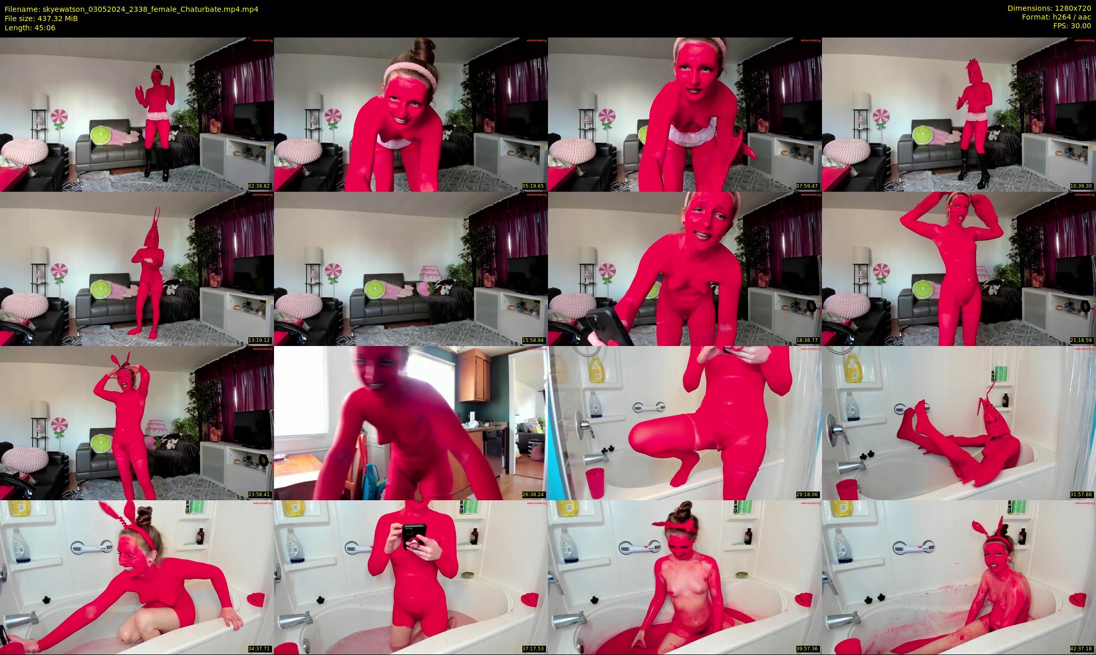 skyewatson — 46 minute Chaturbate female cam show recording, 720p, May 3, 2024