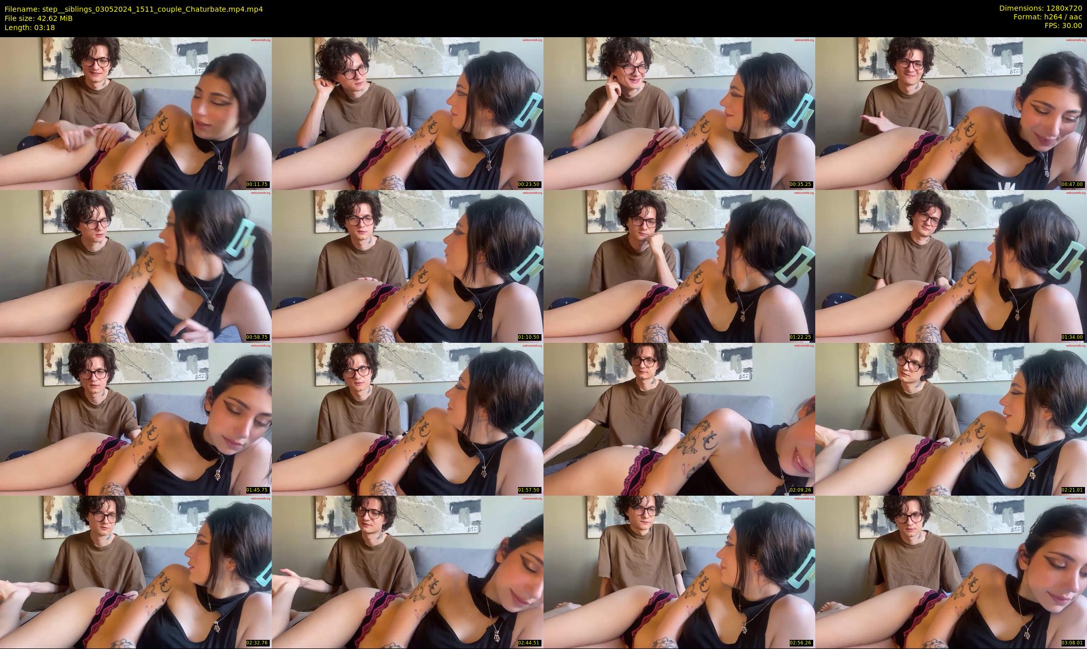 step__siblings — 4 minute Chaturbate couple cam show recording, 720p, May 3, 2024