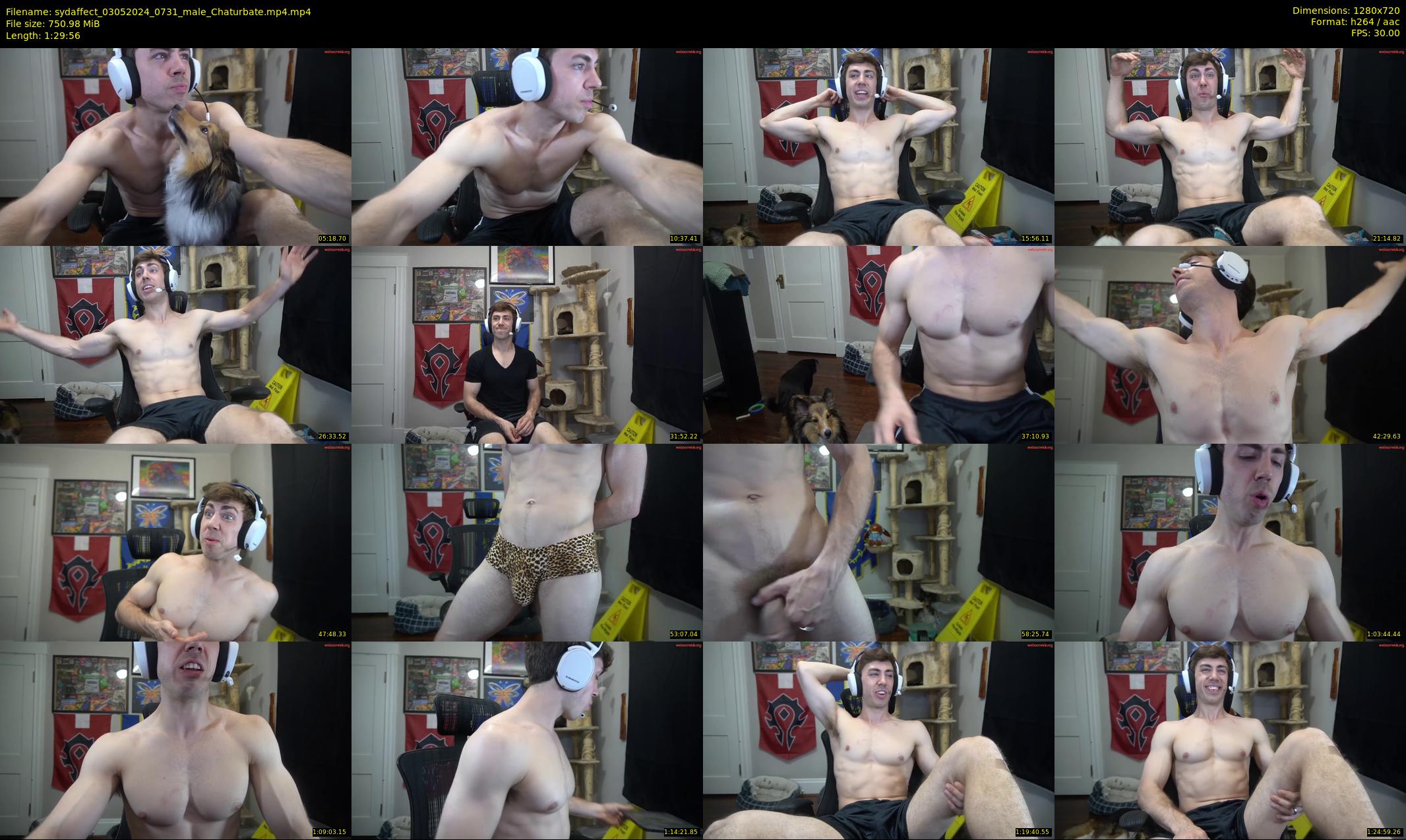sydaffect — 90 minute Chaturbate male cam show recording, 720p, May 3, 2024