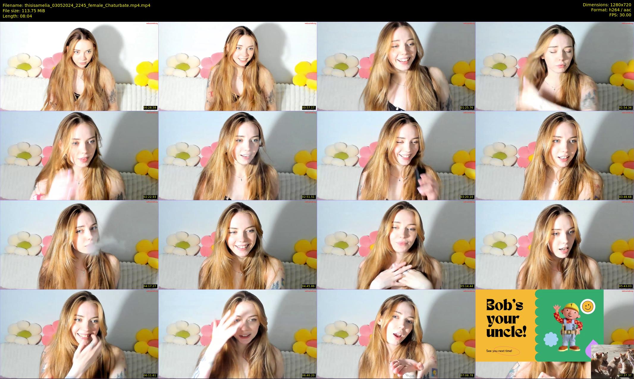 thisisamelia — 9 minute Chaturbate female cam show recording, 720p, May 3, 2024