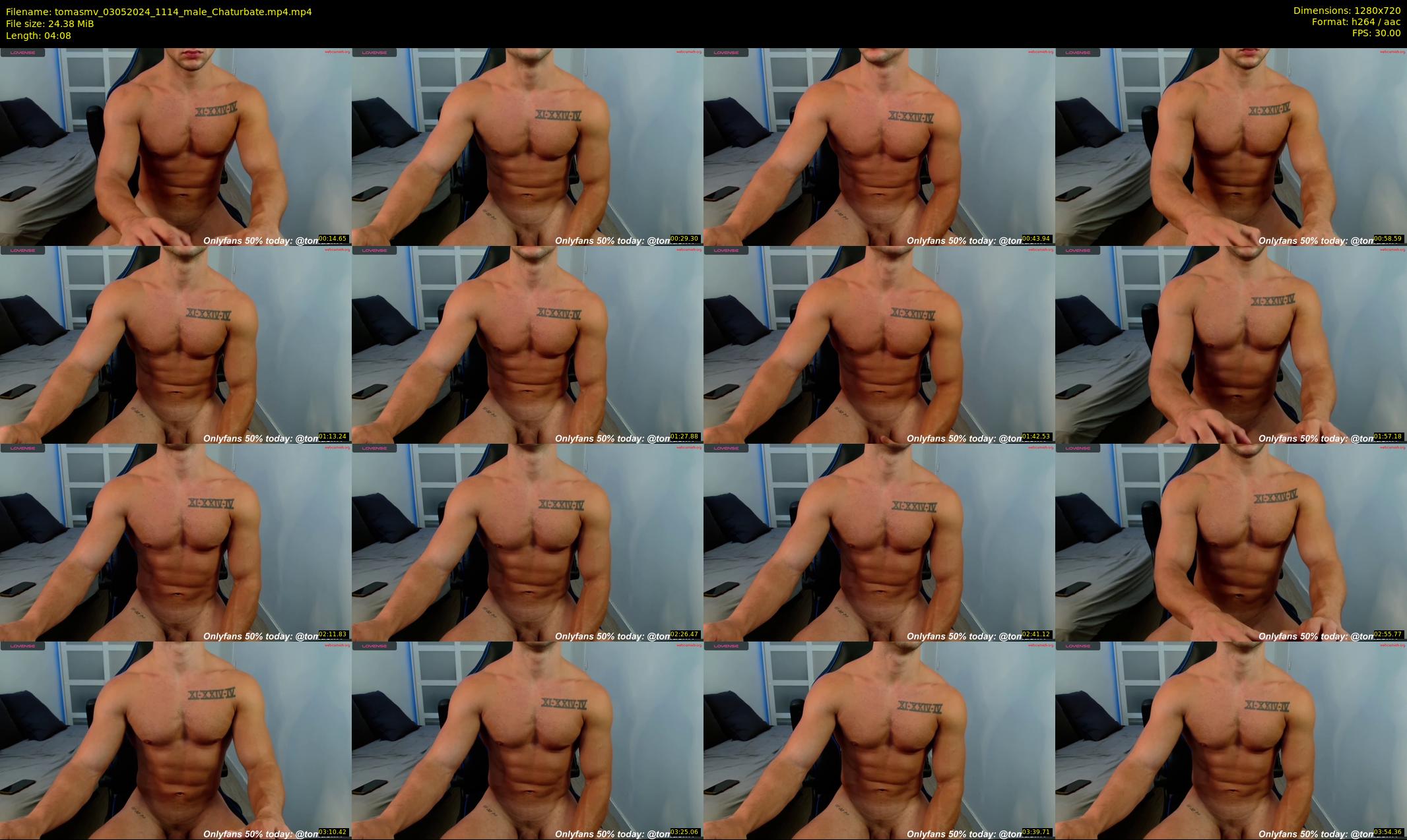 tomasmv — 5 minute Chaturbate male cam show recording, 720p, May 3, 2024