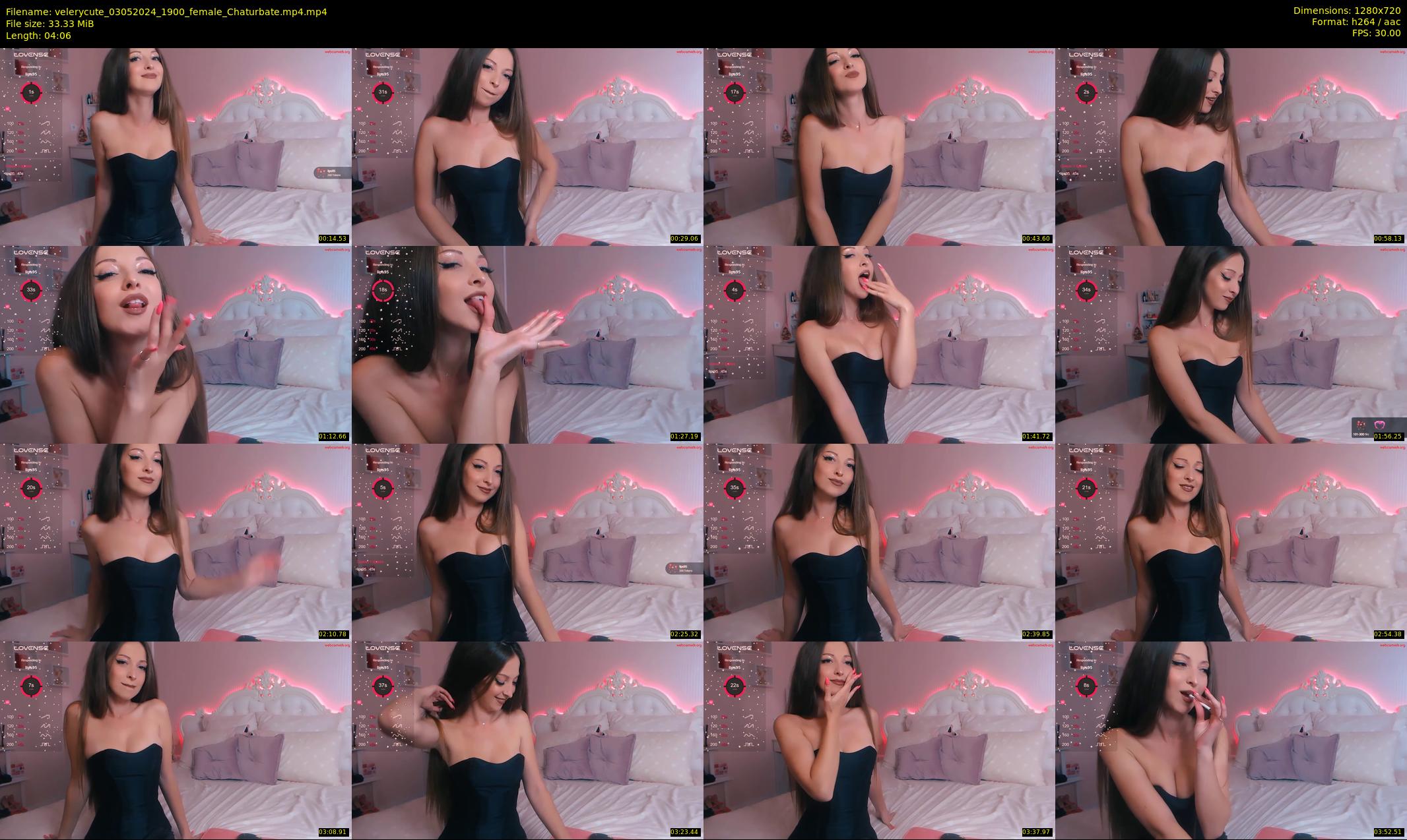 velerycute — 5 minute Chaturbate female cam show recording, 720p, May 3, 2024