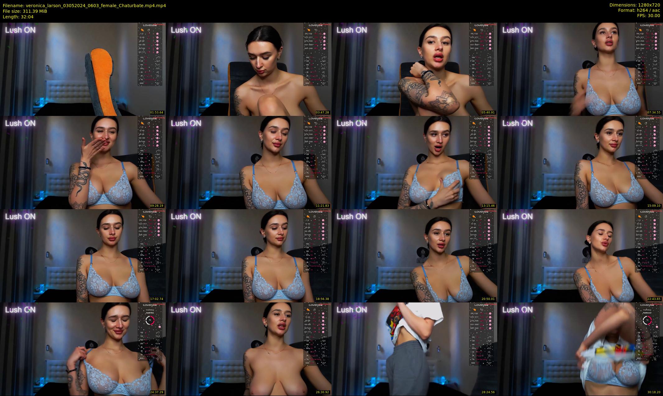 veronica_larson — 33 minute Chaturbate female cam show recording, 720p, May 3, 2024