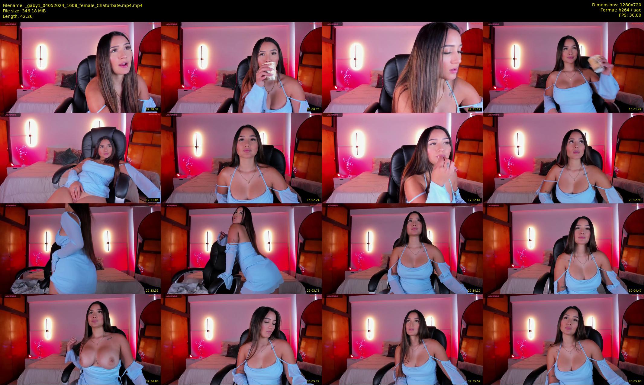 _gaby1 — 43 minute Chaturbate female cam show recording, 720p, May 4, 2024