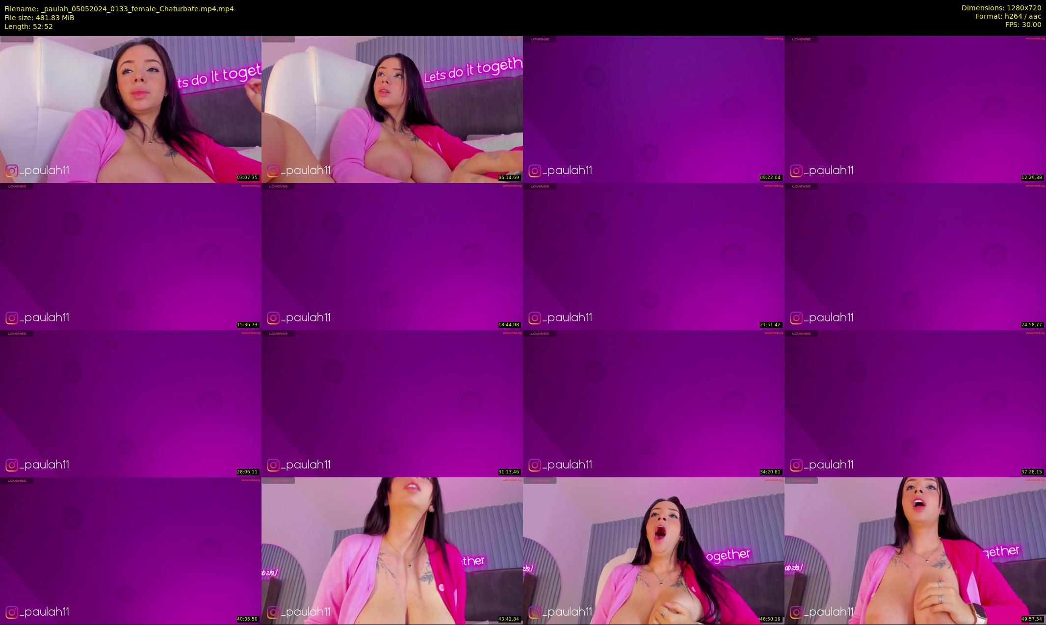 _paulah — 53 minute Chaturbate female cam show recording, 720p, May 5, 2024