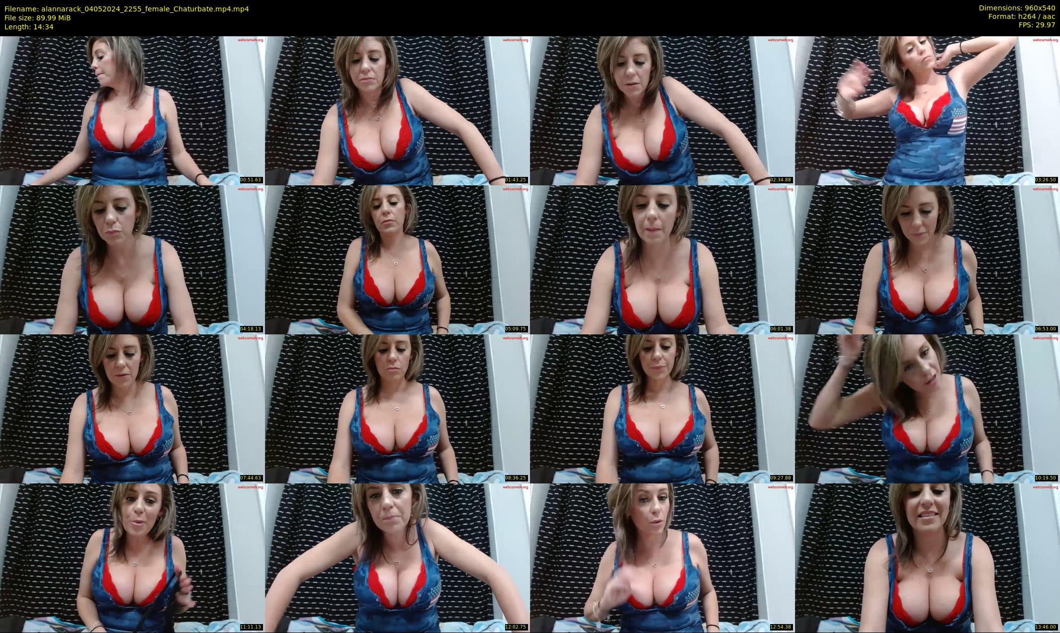 alannarack — 15 minute Chaturbate female cam show recording, 480p, May 4, 2024