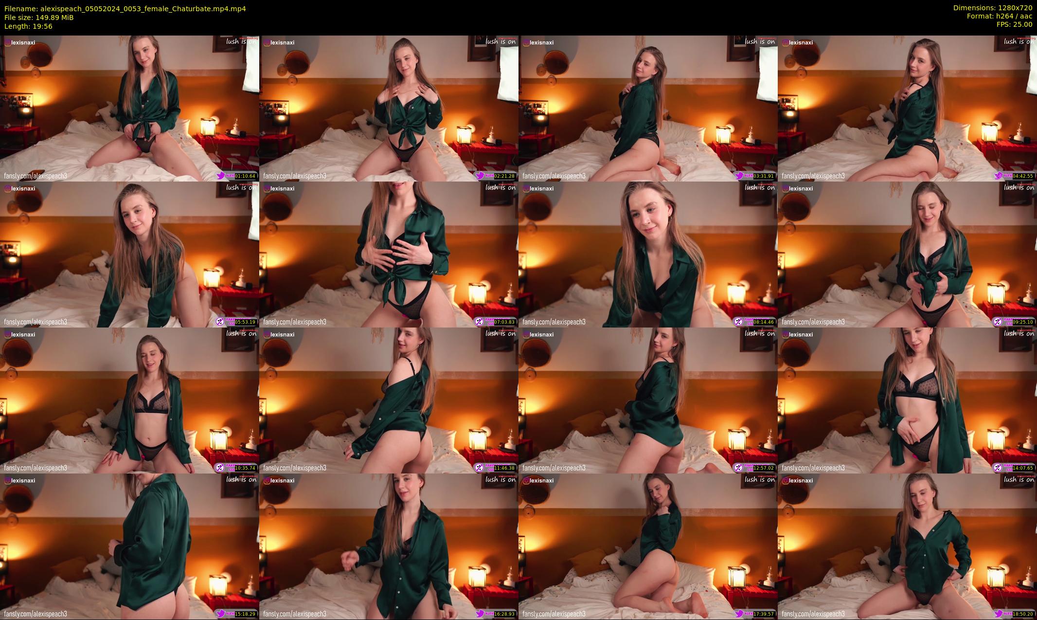 alexispeach — 20 minute Chaturbate female cam show recording, 720p, May 5, 2024