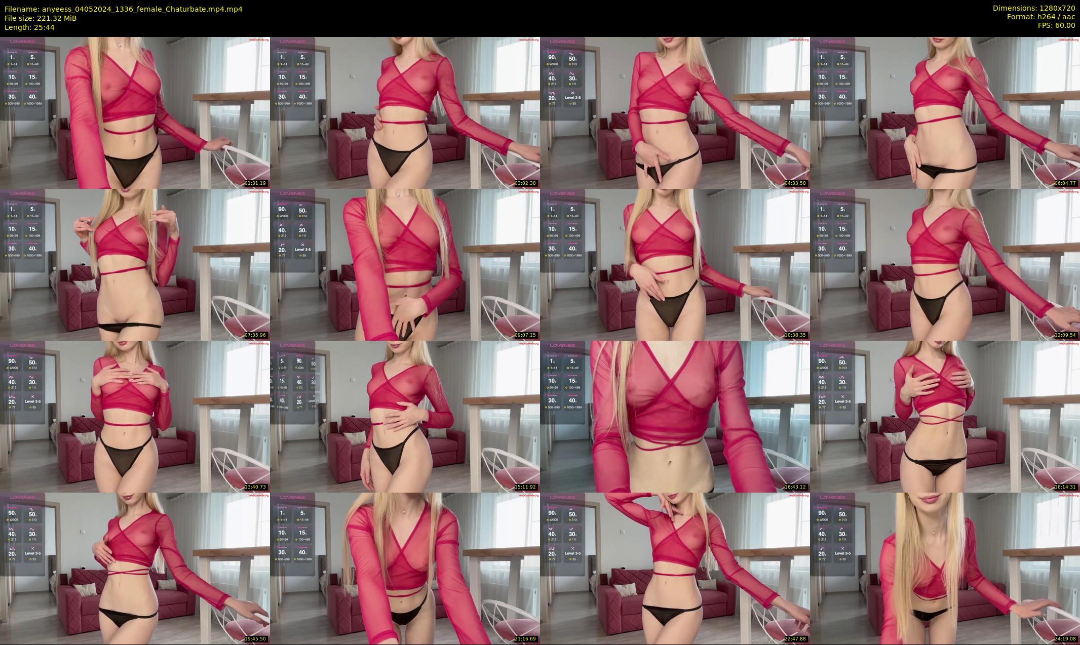 anyeess — 26 minute Chaturbate female cam show recording, 720p, May 4, 2024