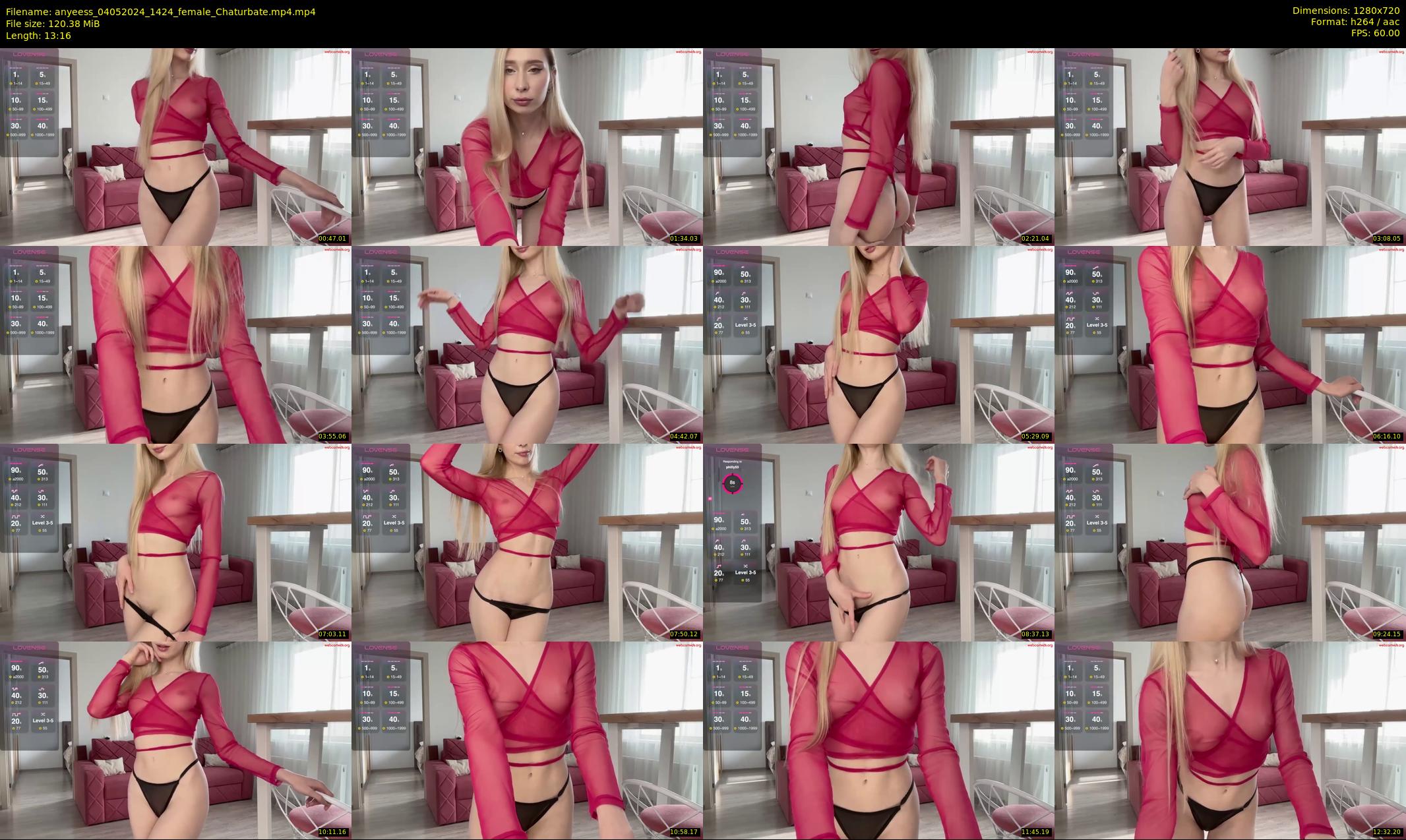 anyeess — 14 minute Chaturbate female cam show recording, 720p, May 4, 2024