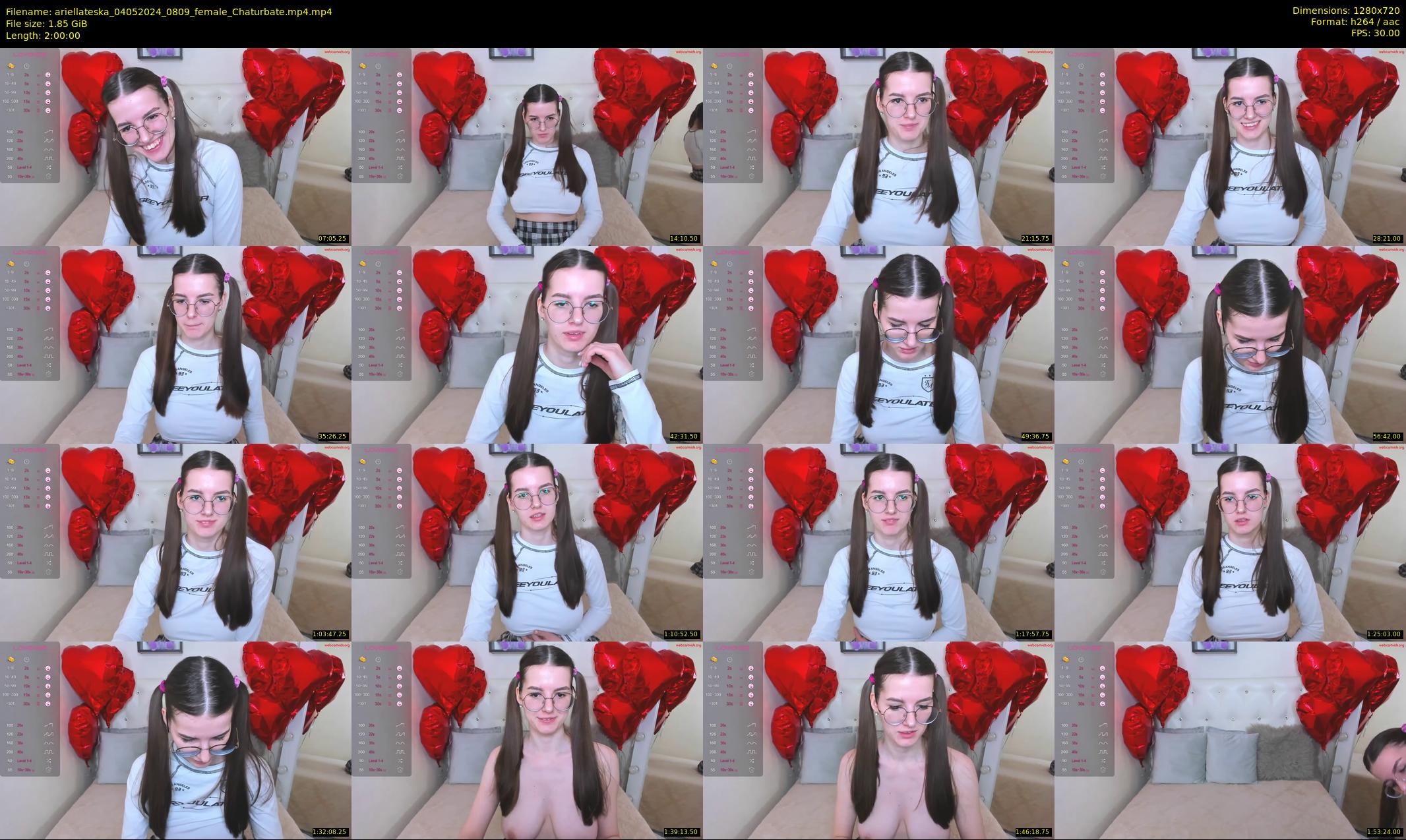ariellateska — 120 minute Chaturbate female cam show recording, 720p, May 4, 2024