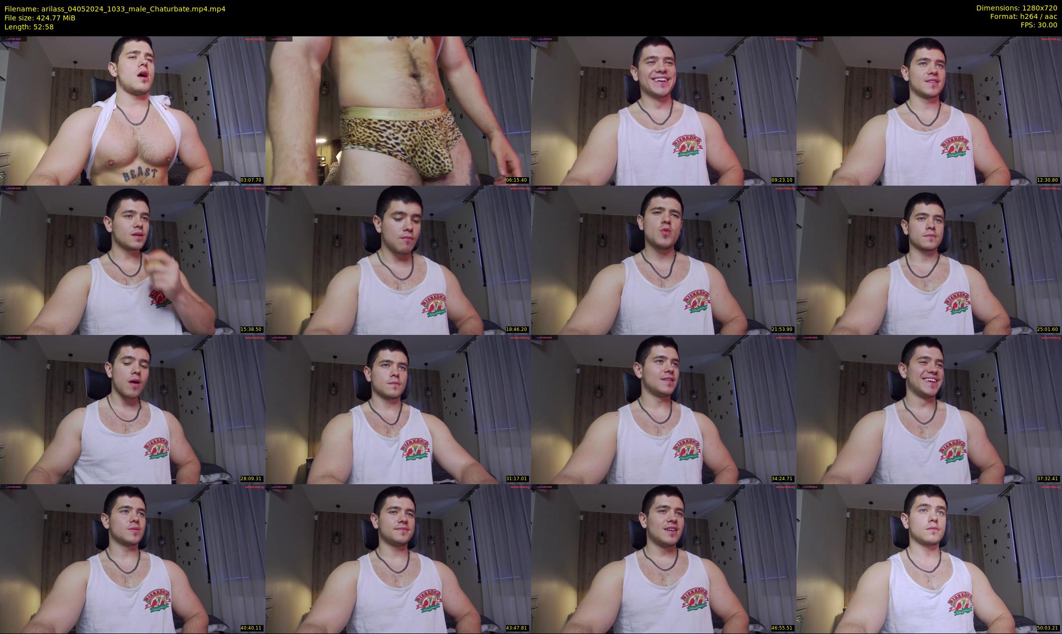 arilass — 53 minute Chaturbate male cam show recording, 720p, May 4, 2024